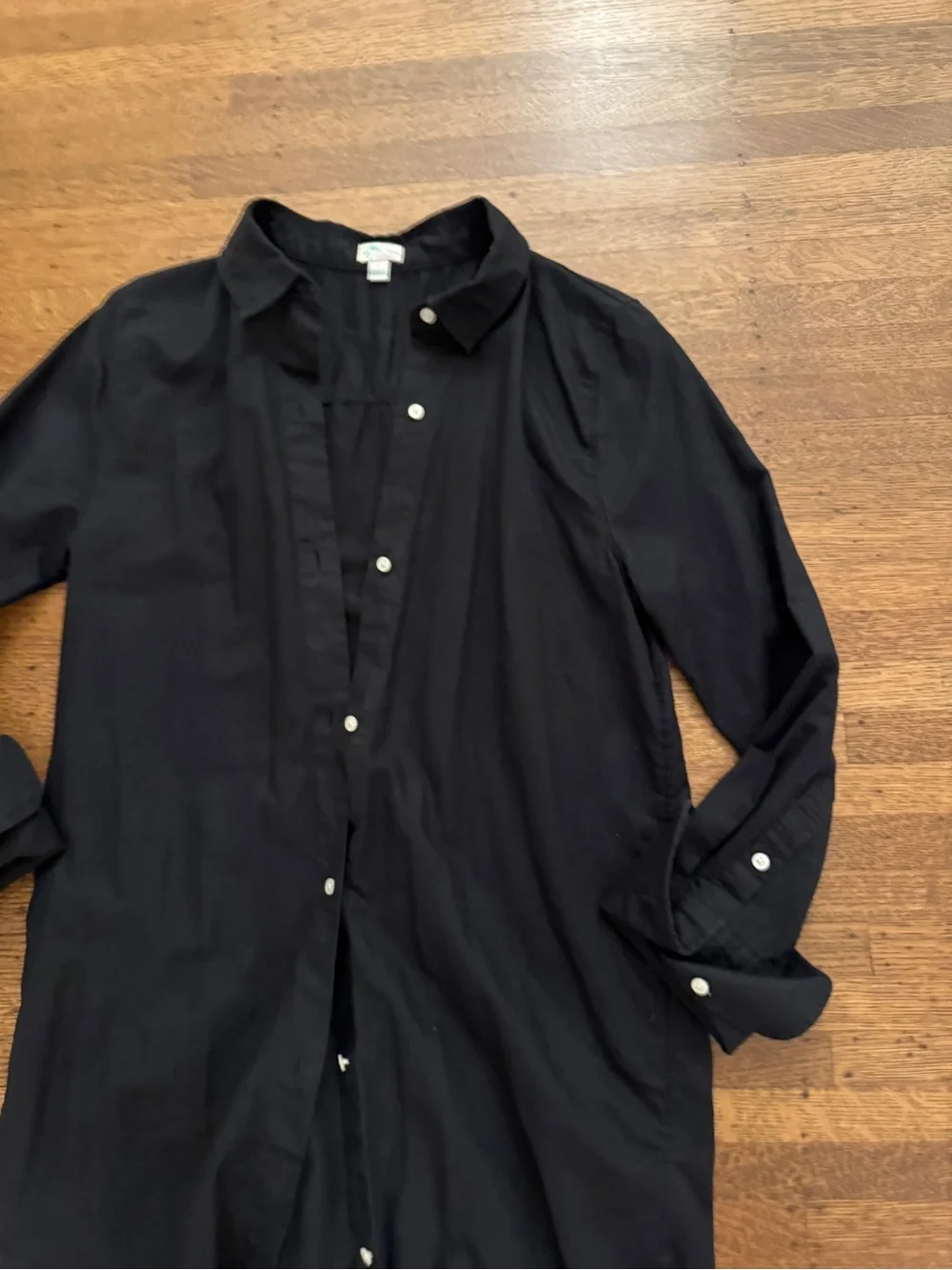 J. Crew Women’s Black Linen Bathing Suit Cover-up